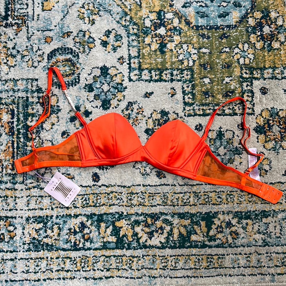 NWT Orange Fenty bra